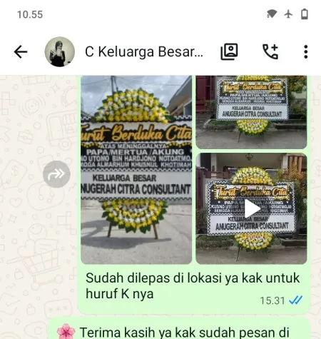 Pengiriman Papan Bunga Duka Jalan Juanda Bogor