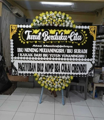 Papan Bunga di Jalan Juanda Bogor